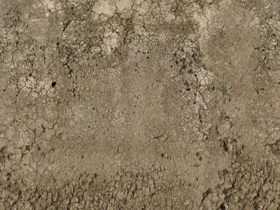  Damaged Concrete Wall PBR Texture