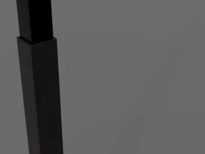 Basketball Pole Low-poly 3D model