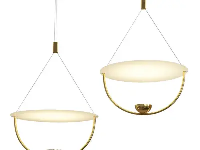 Float Geometric Led Chandelier 3D model