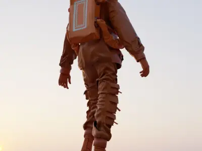 Space suit - Scifi Astro Cyber  Low-poly 3D model