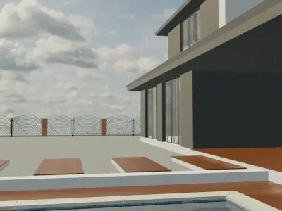 Modern House 3D model 68