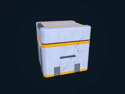 Sci-Fi Crate 06 Low-poly 3D model