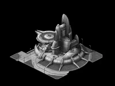 Ship Machinery Building - Team Lord 04 3D model