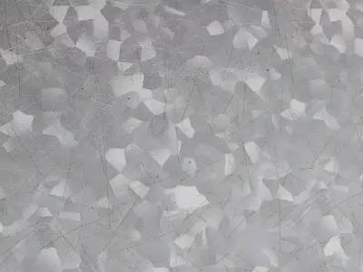 Scratched Galvanized Material PBR Seamless Texture