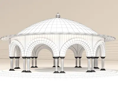 Dome architectural 3D model