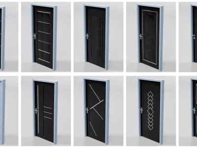 Doors Bundle CG7 3D model