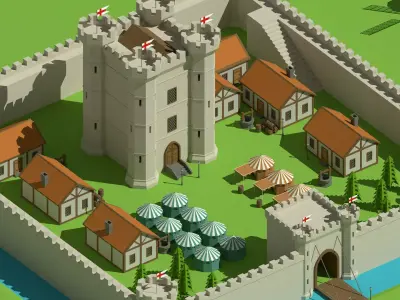 SimplePoly Medieval - Low Poly Assets Low-poly 3D model