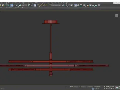 Stacked Chandelier Low-poly 3D model