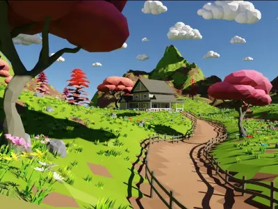 House In Mountains 3D model