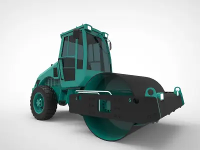 asphalt roller  3D model