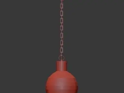 Untitled ball hanging from chain 3D model