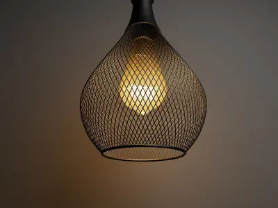 Roof Lamp Low-poly 3D model