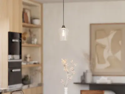 L000758 Ashley Furniture Glass Pendant Light 3D model