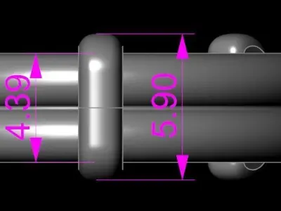 Rope Style Fashion Band Ring Size8 3D print model