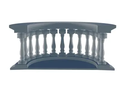 Stone Balustrade 3D print model purchase