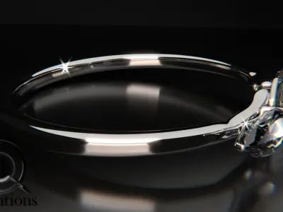 Diamond ring Free 3D model