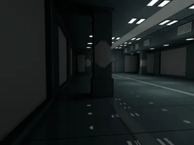 Sci fi Interior 3D model