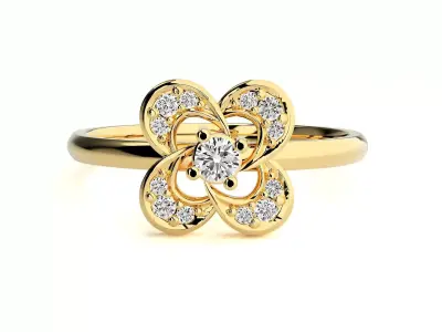 Women ring 3D print model 78