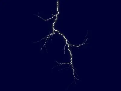 Realistic 3D Lightning CA-07 Low-poly 3D model