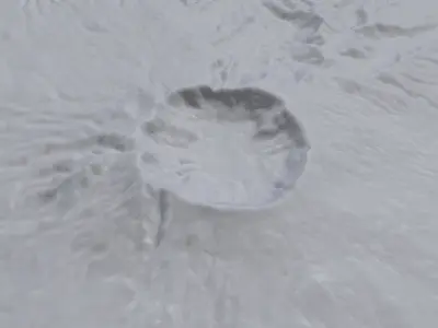 Crater Terrain 3D model