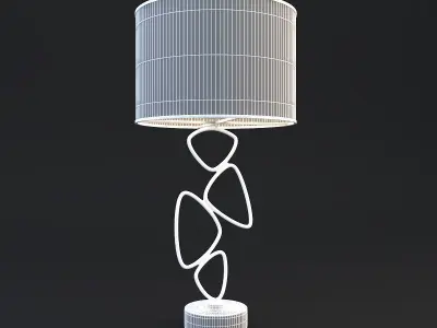 Veronoi Random Table Lamp 3D model