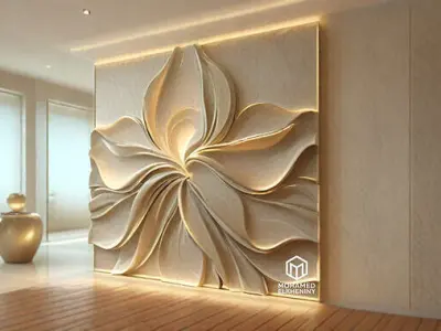 3D Wall Panels STL for CNC and 3D Printing 3D Model Pack