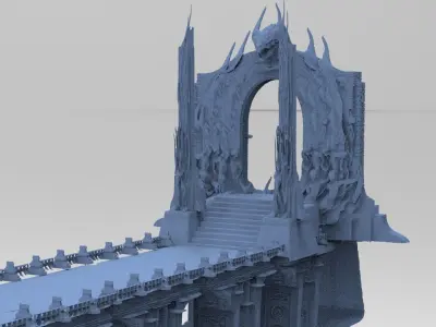 Dantes Underworld scene 3 3D model