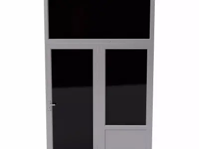 Building door  Low-poly 3D model