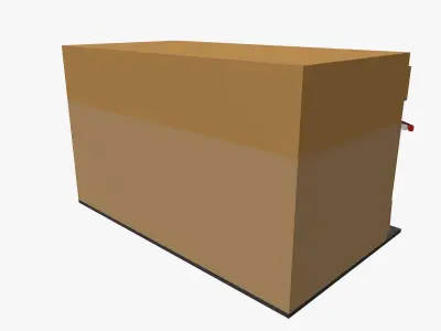 Cartoon Bakery Low-poly 3D model