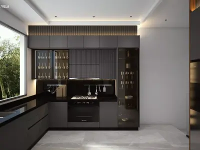 Kitchen interior 3D model 3D model lux  3D model