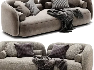 Nordic Sofa by Leader 3D model