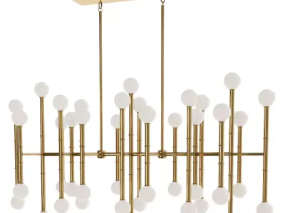Rectangle Chandelier 3D model
