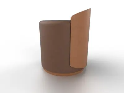 Pouf M09 Low-poly 3D model