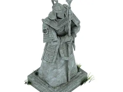 Beijing City Royal Sculpture - Town Gate God 1 3D model