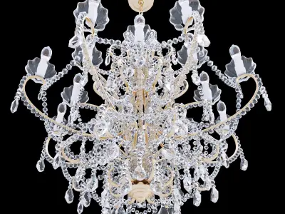 Chandelier Bordeaux Small 3D model