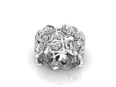 ring of light rose 3D print model