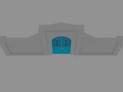 Wall Gate 3D model