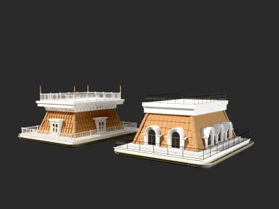 Mansard Roof 3 3D model