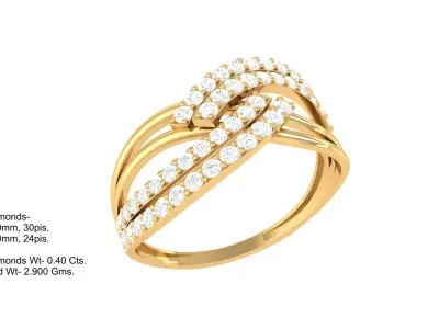 Women Ring  Render 3dm STL OBJ FBX Details 3D print model shop