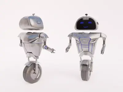 Mono Tire Robot 3D model