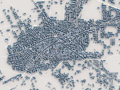 Giugliano in Campania City Italy 3D model