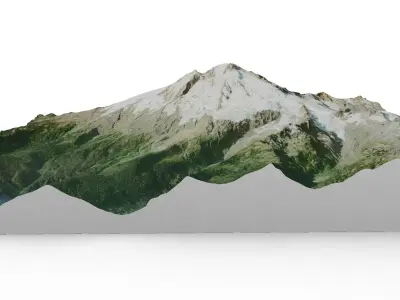 Mount Baker 3D model