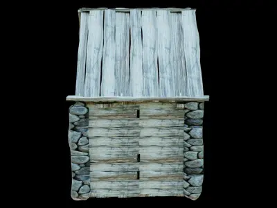 woody cabin 3d model 3D model