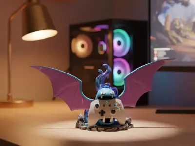 Golbat Controller Stand 3D print model