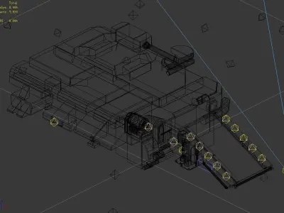 Spacecraft - Ground Platform 06 3D model