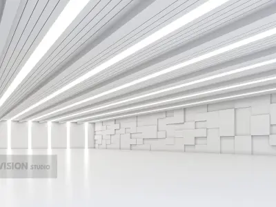 interior base mesh pack vol 01 Low-poly 3D model