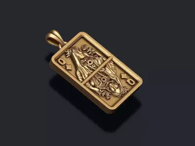diamonds queen pendant light 3D print model 3D print model