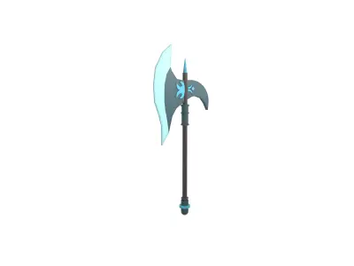 Low Poly Axe 010 Low-poly 3D model