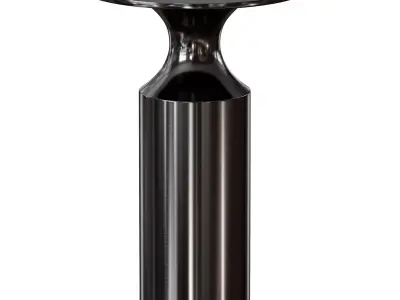 Valter Gunmetal Drink Table Crate and Barrel 3D model