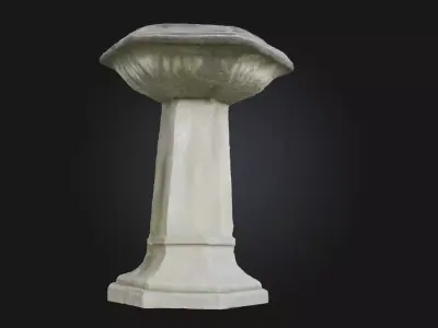 Stone Fountain  Timeless Courtyard Elegance 3D model